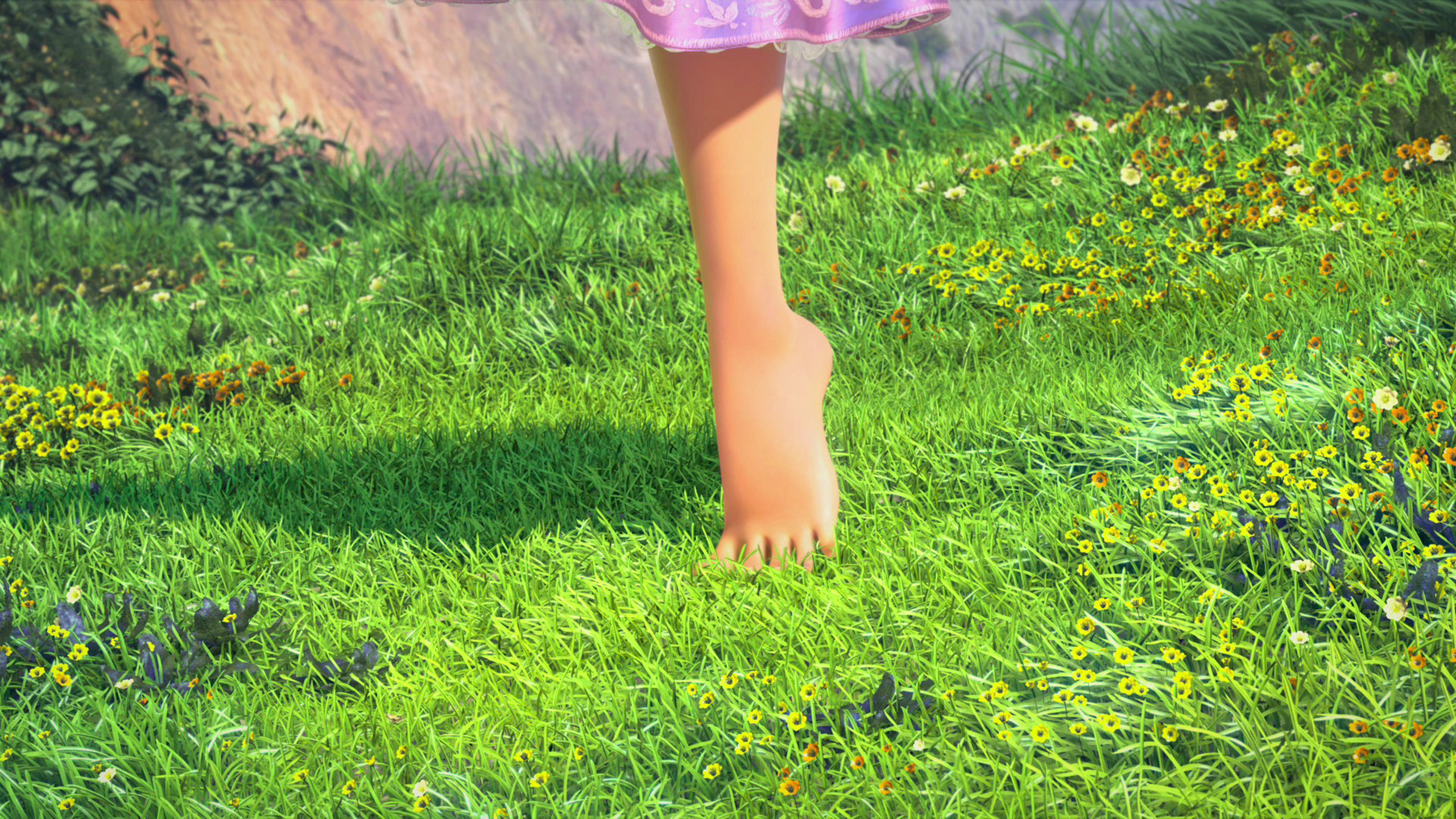 rapunzel feet tangled