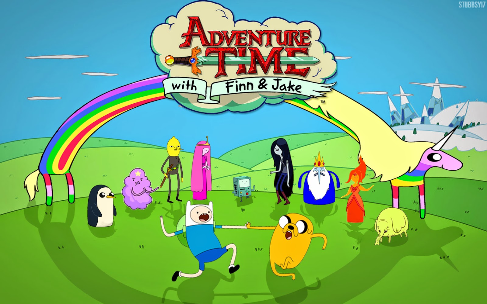 Adventure Time Animation Gif Wallpaper Hd With Fun - Finn And Jake Adventure Time Cast - HD Wallpaper 