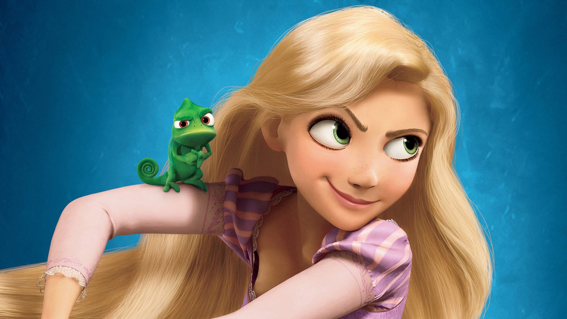 Rapunzel Wallpapers Best Wallpapers - Pascal Tangled And Rapunzel - HD Wallpaper 