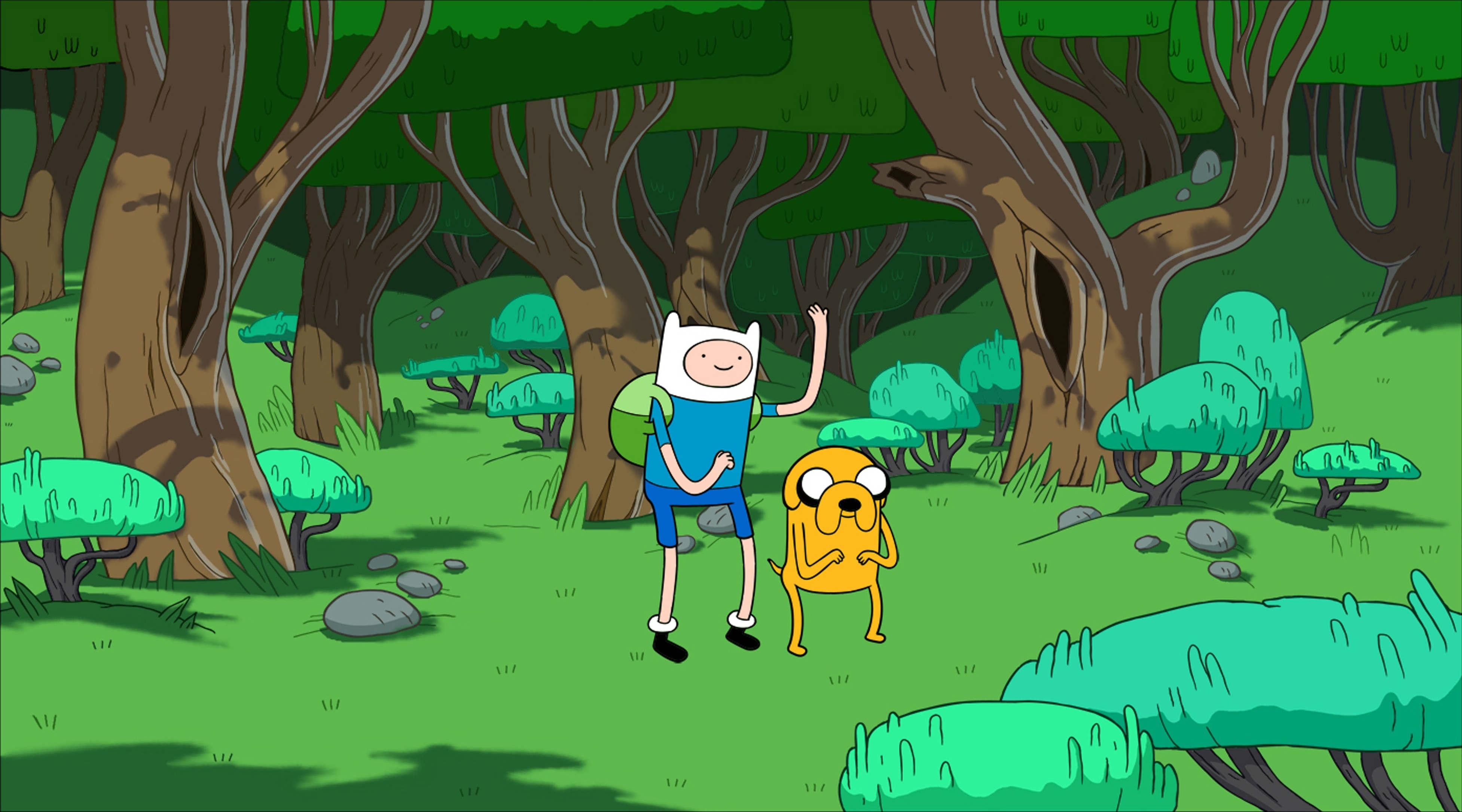 Adventure Time Forest Background - HD Wallpaper 