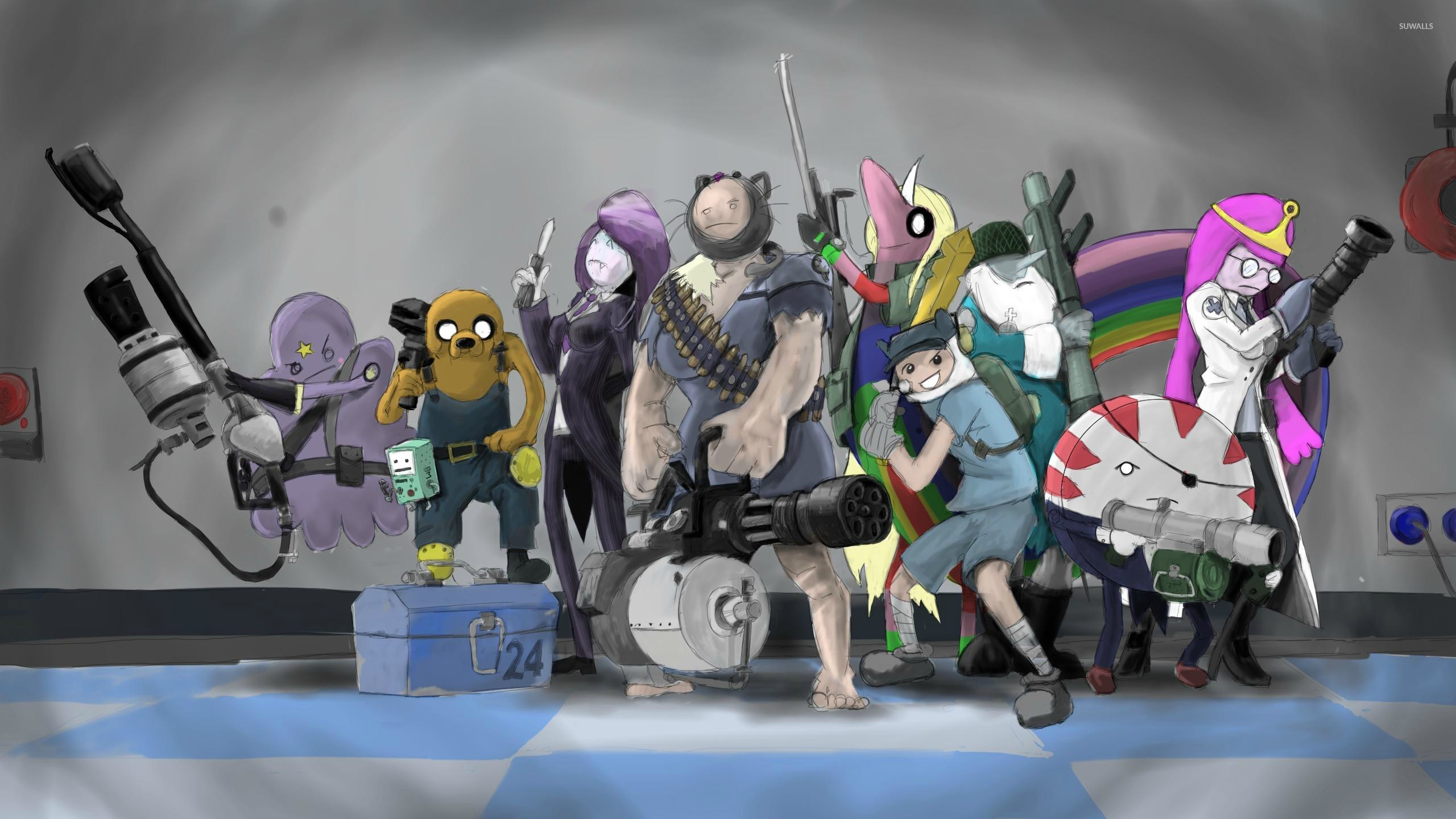 Team Fortress 2 Adventure Time - HD Wallpaper 