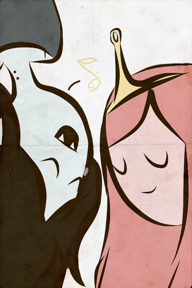 Princess Bubblegum And Marceline Iphone - HD Wallpaper 