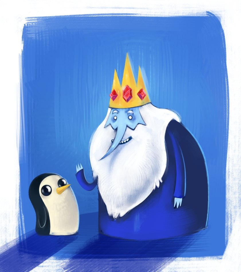 Ice King And Gunter - Adventure Time Ice King And Gunter - HD Wallpaper 