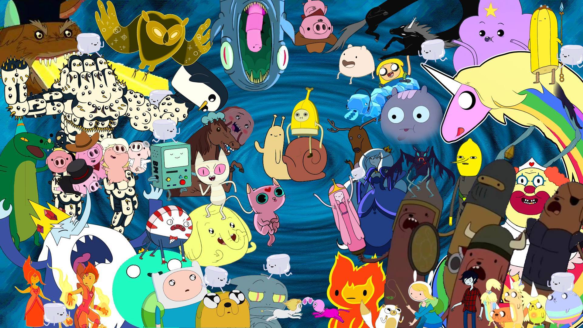 Adventure Time Wallpaper Hd All Characters - HD Wallpaper 