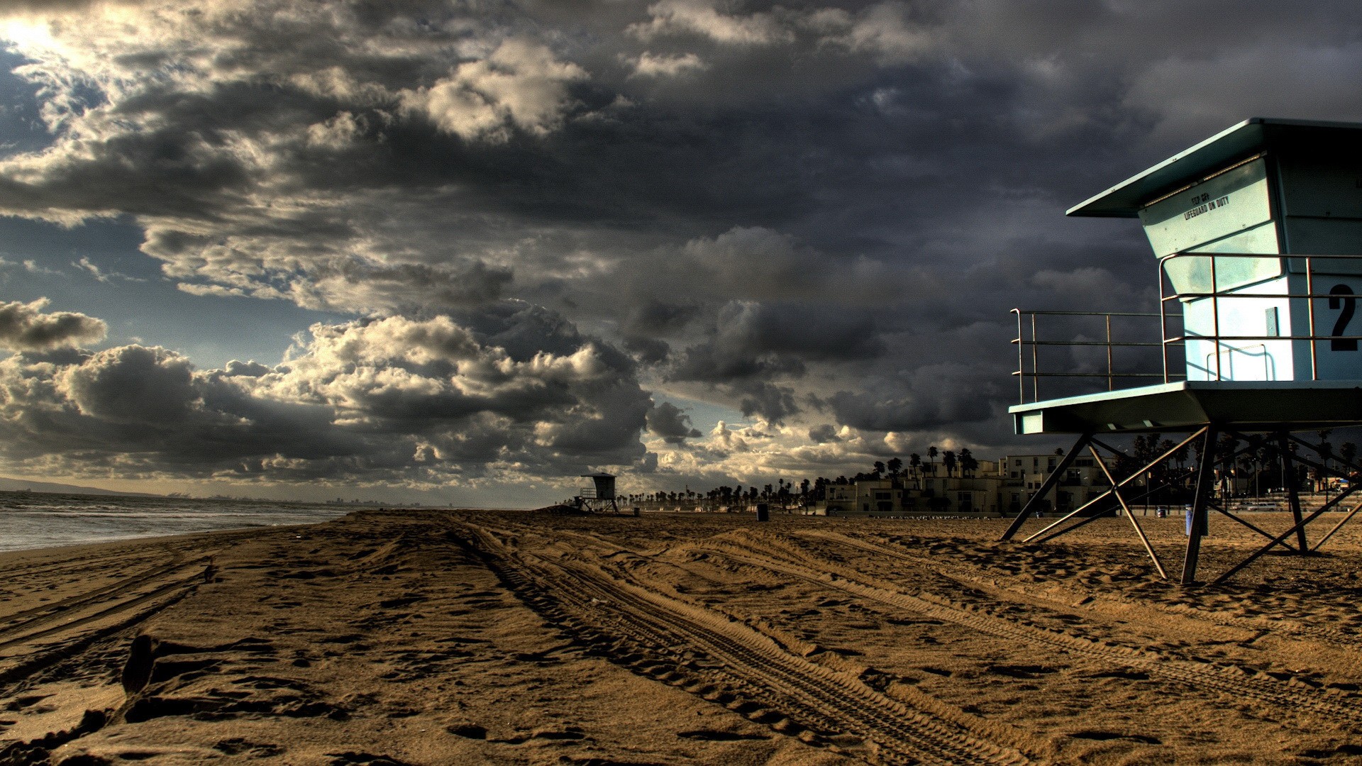 Beach Storm Photography - HD Wallpaper 