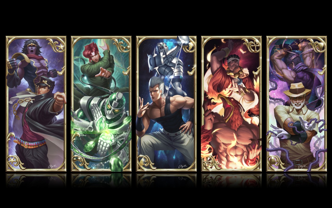 All Characters In Stardust Crusaders - HD Wallpaper 