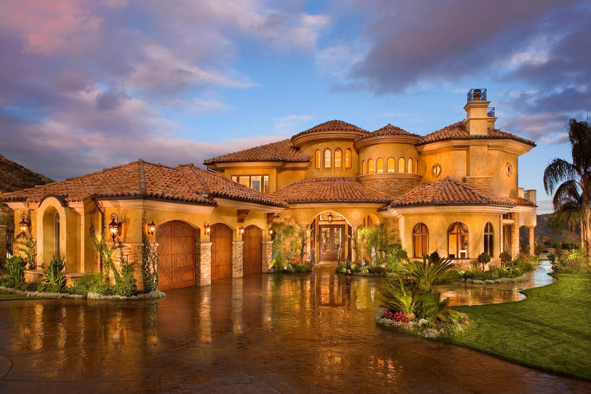 Beautiful Home In Pebble Beach California - Big Tuscan House - HD Wallpaper 