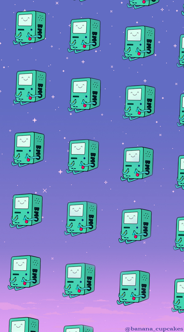 Background, Bmo, And Galaxy Image - Graphic Design - HD Wallpaper 