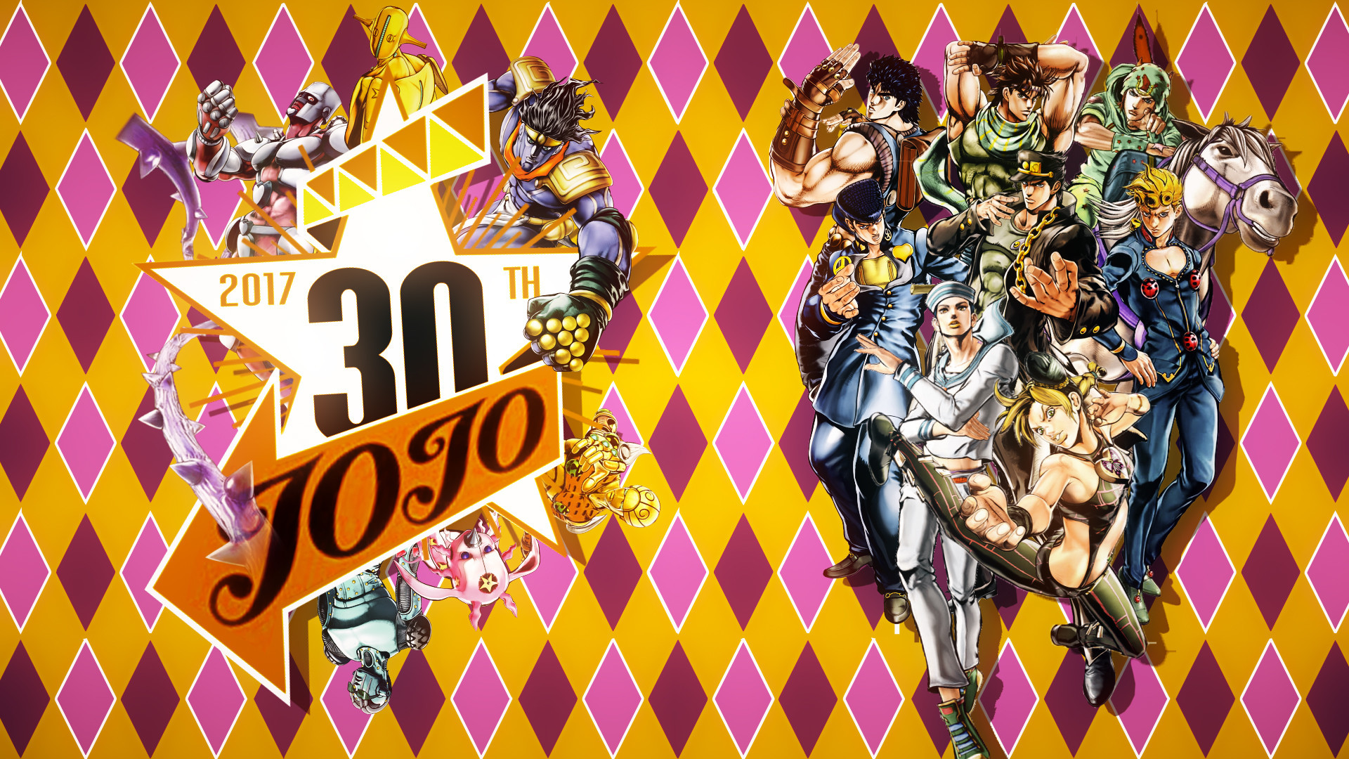 Herunterladen 
 Data Src Free Download Bizarre Wallpapers - Jojo's Bizarre Adventure 30th Anniversary - HD Wallpaper 