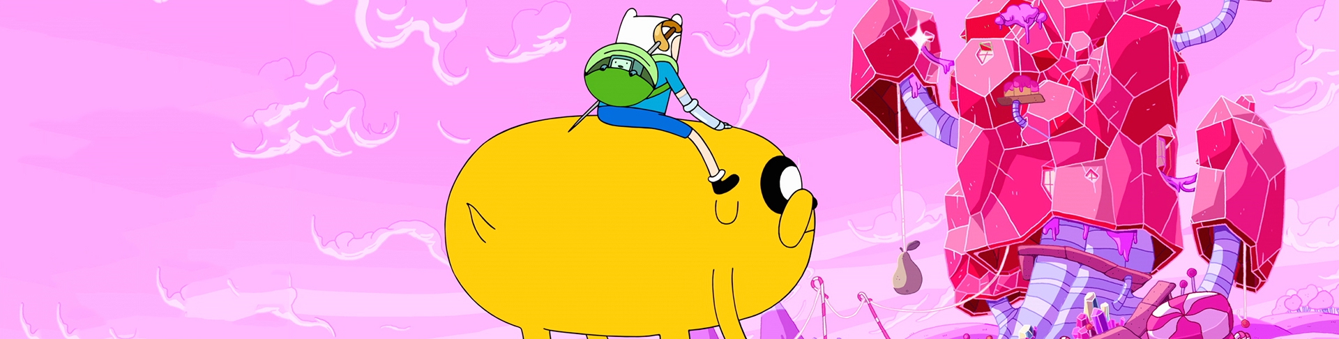 Adventure Time - Adventure Time Candy Land - HD Wallpaper 
