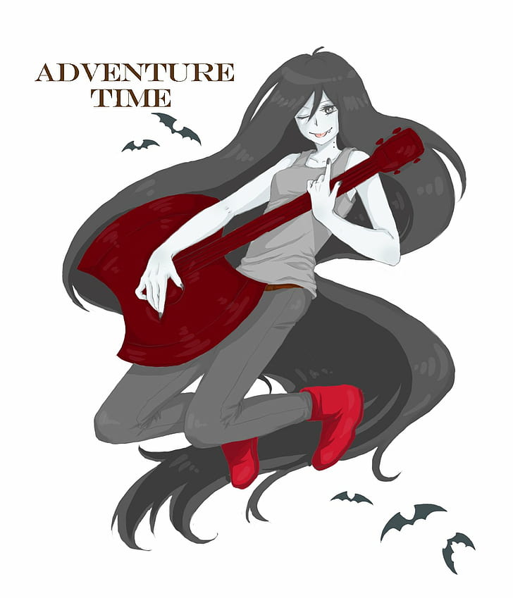Adventure Time, Cartoon, Marceline The Vampire Queen, - Marceline With Guitar Art - HD Wallpaper 