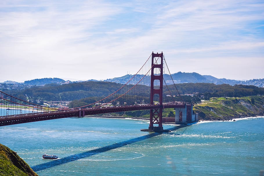 San Francisco, Golden Gate Bridge, United States, California, - Golden Gate - HD Wallpaper 