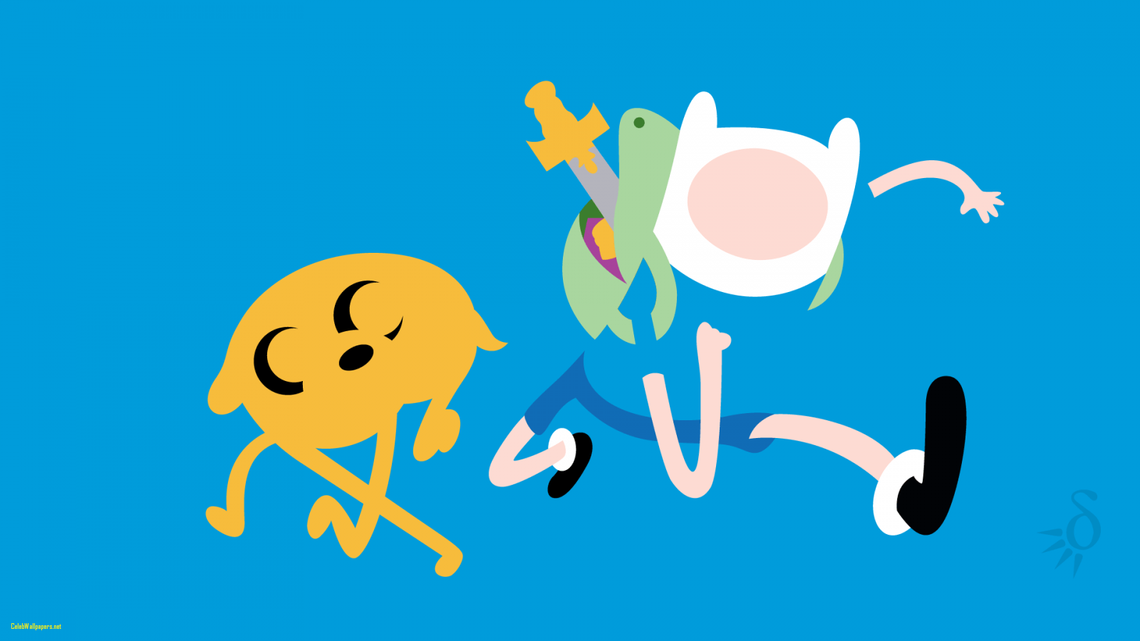 Minimalist Wallpaper Adventure Time - HD Wallpaper 