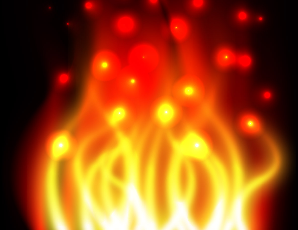 Fire Effects Vector Wallpaper - Light - HD Wallpaper 
