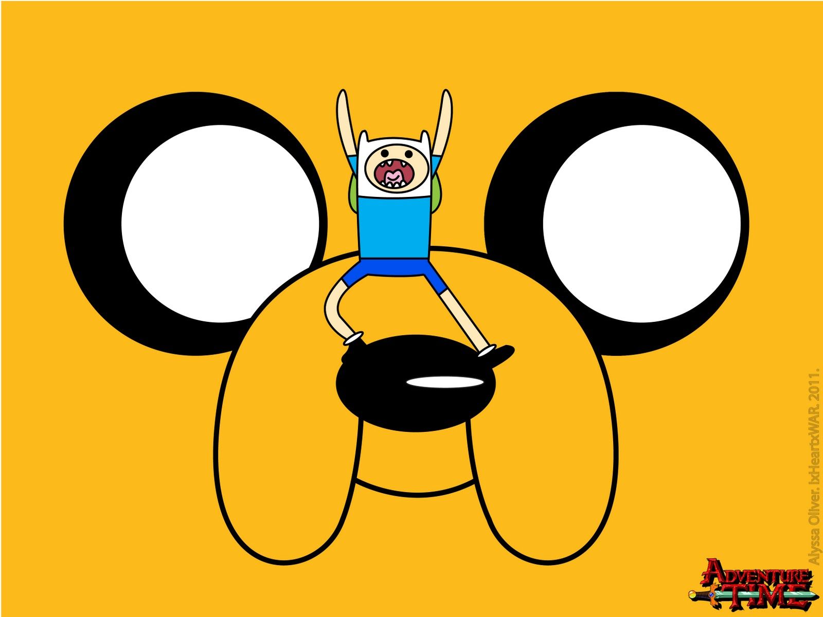 High Resolution Cute Funny Adventure Time Wallpaper - Jake In Adventure Time  - 1600x1200 Wallpaper 