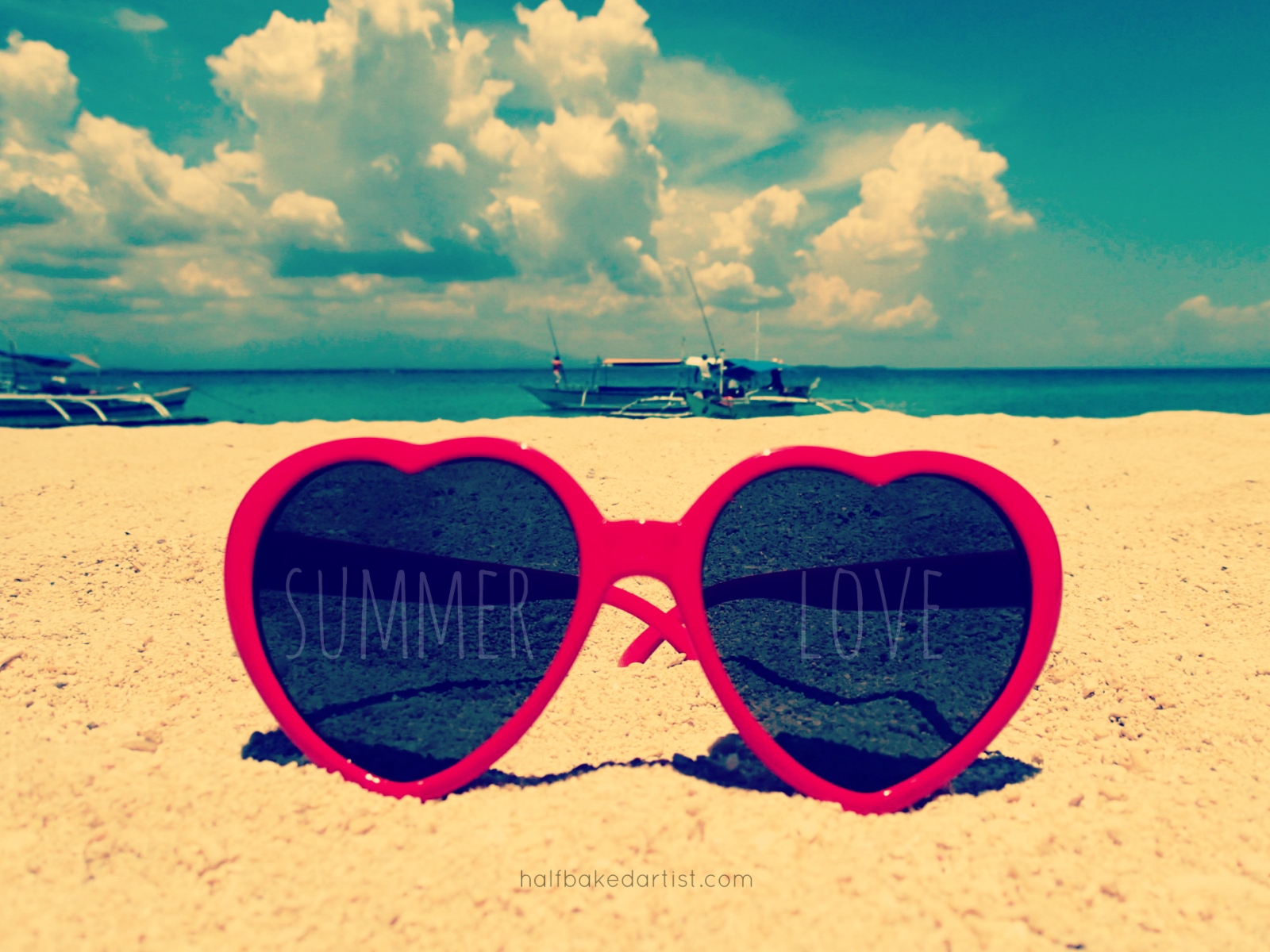Summer, Beach, And Sunglasses Image - Summer Love - HD Wallpaper 