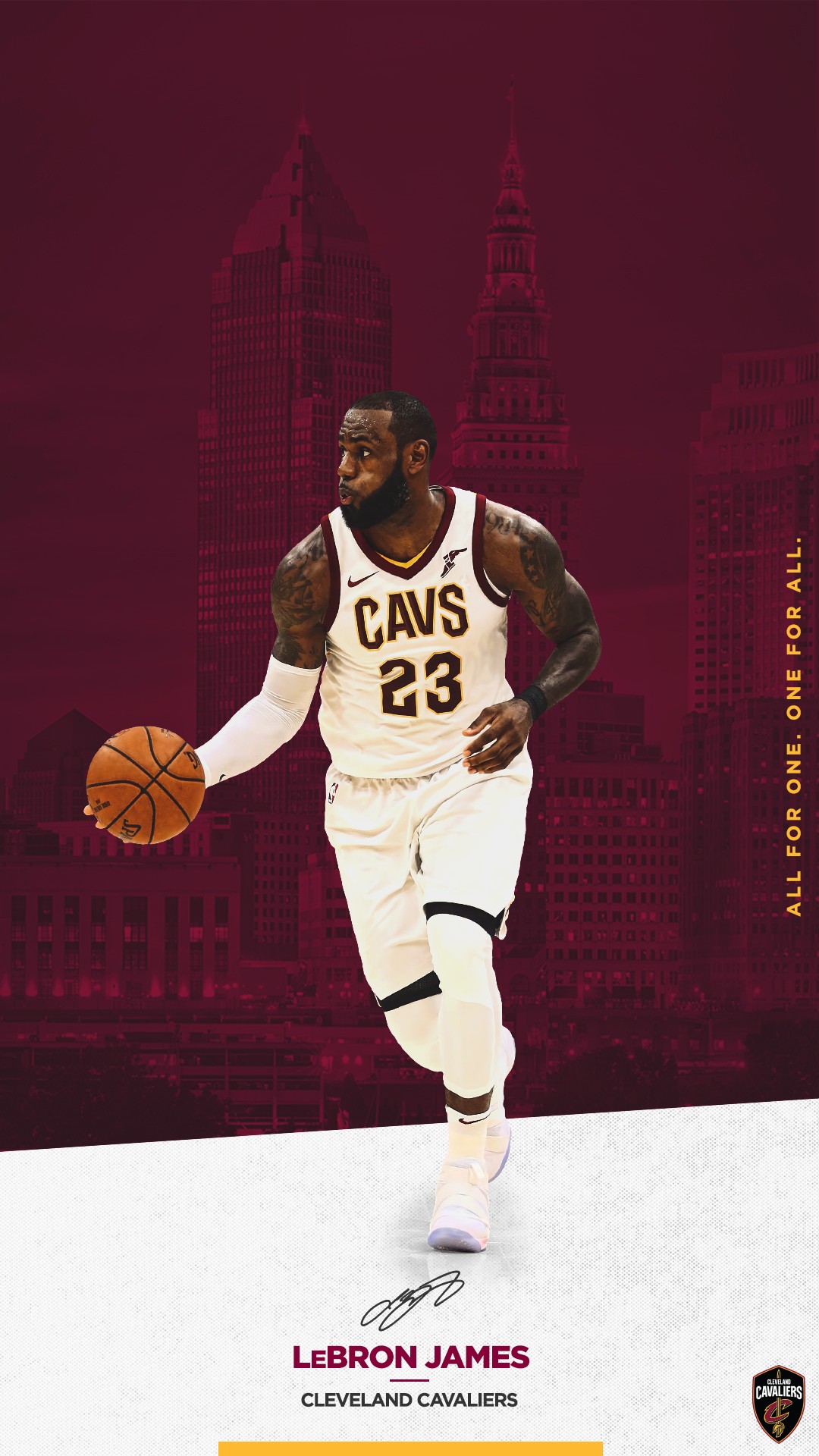 Lebron James Mobile Wallpaper - Lebron James Cavs - HD Wallpaper 