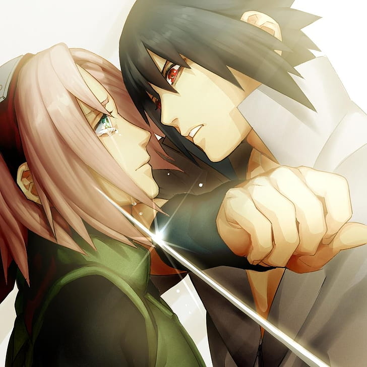 Haruno Sakura Uchiha Sasuke Naruto Shippuden Sharingan - Sasuke Sakura Sad - HD Wallpaper 