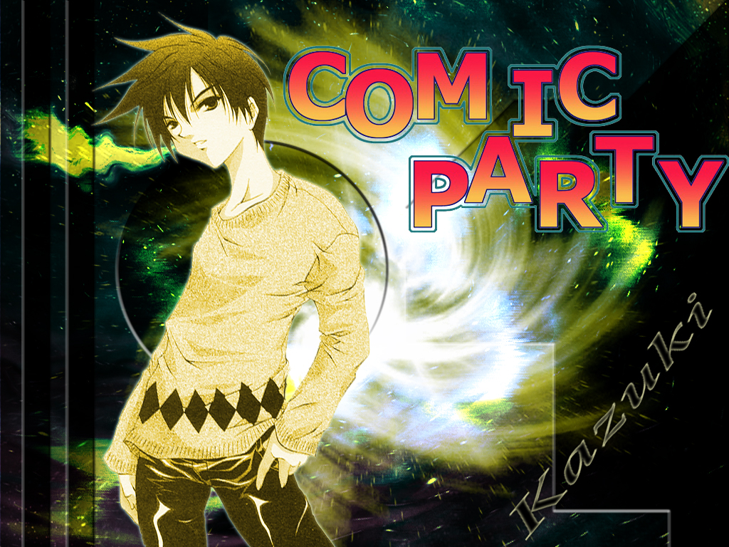 Aquaplus, Comic Party, Kazuki Sendou Wallpaper 
	style - Cartoon - HD Wallpaper 