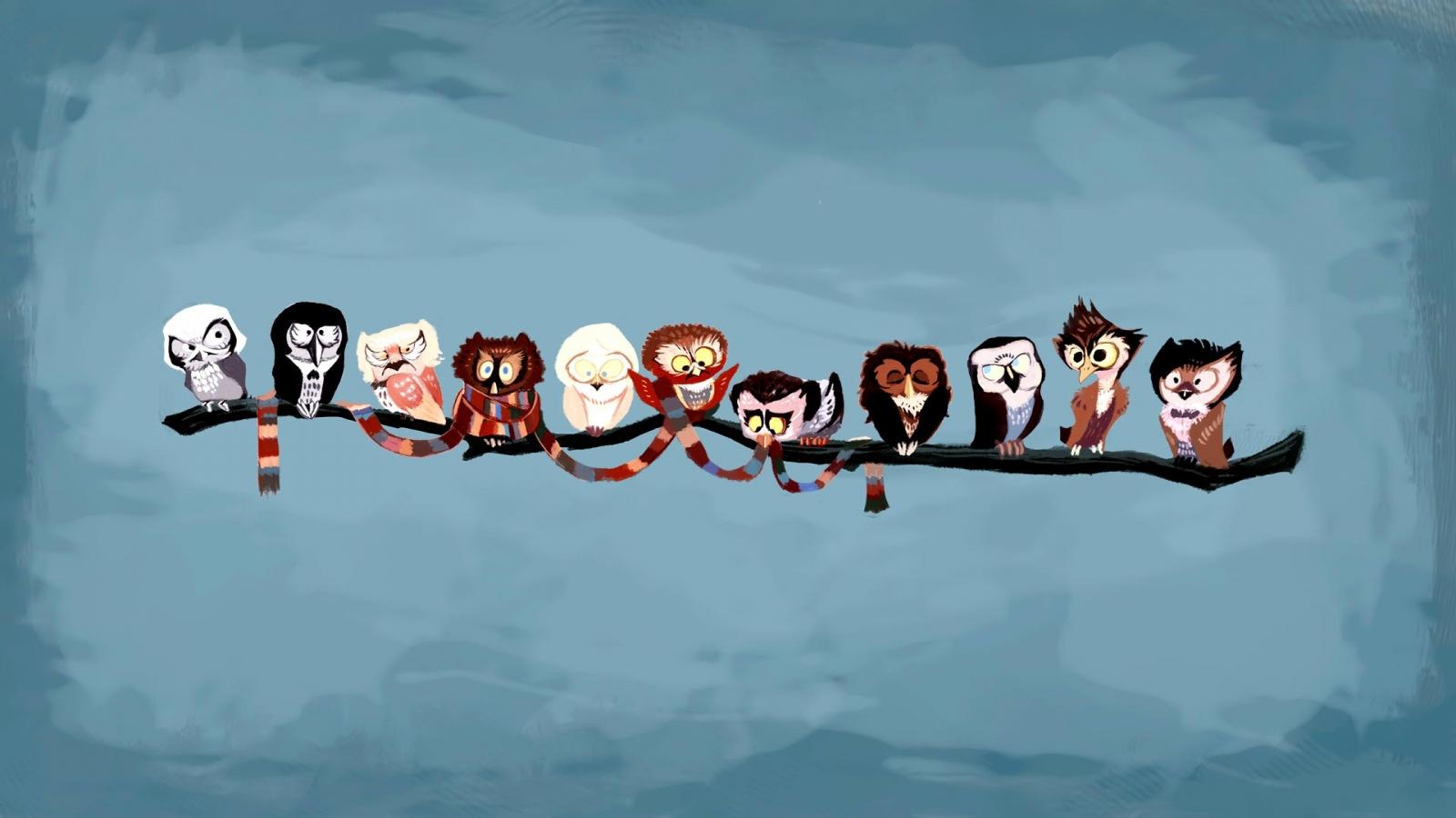 Weird Funny Wallpapers - Cartoon Owl Desktop - HD Wallpaper 