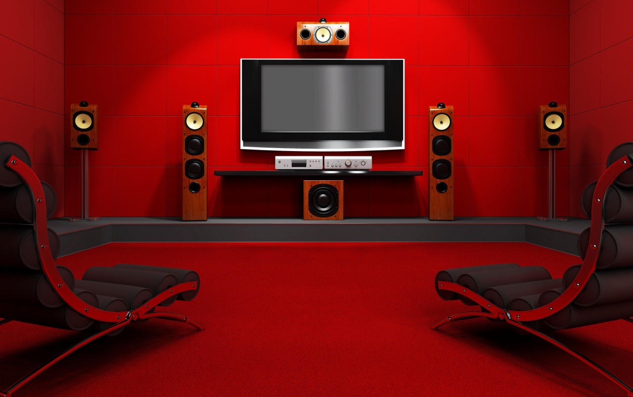 Red Room Wallpapers - Home Theater Hd - HD Wallpaper 