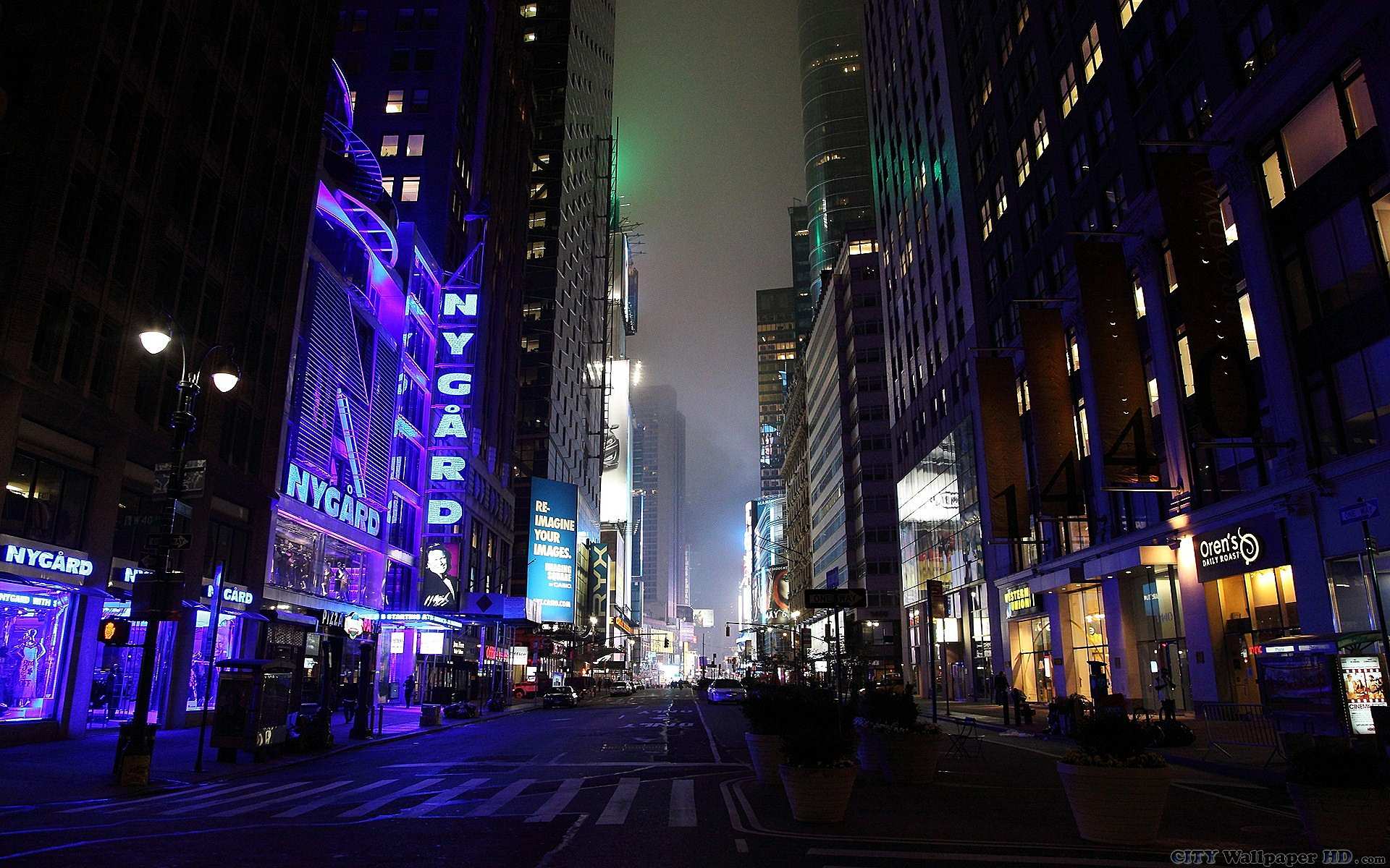 Funky Gloomy New York - Night City Streets 4k - HD Wallpaper 