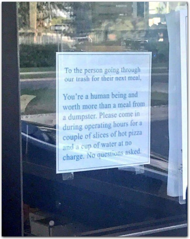 Little Caesars Sign For Homeless - HD Wallpaper 