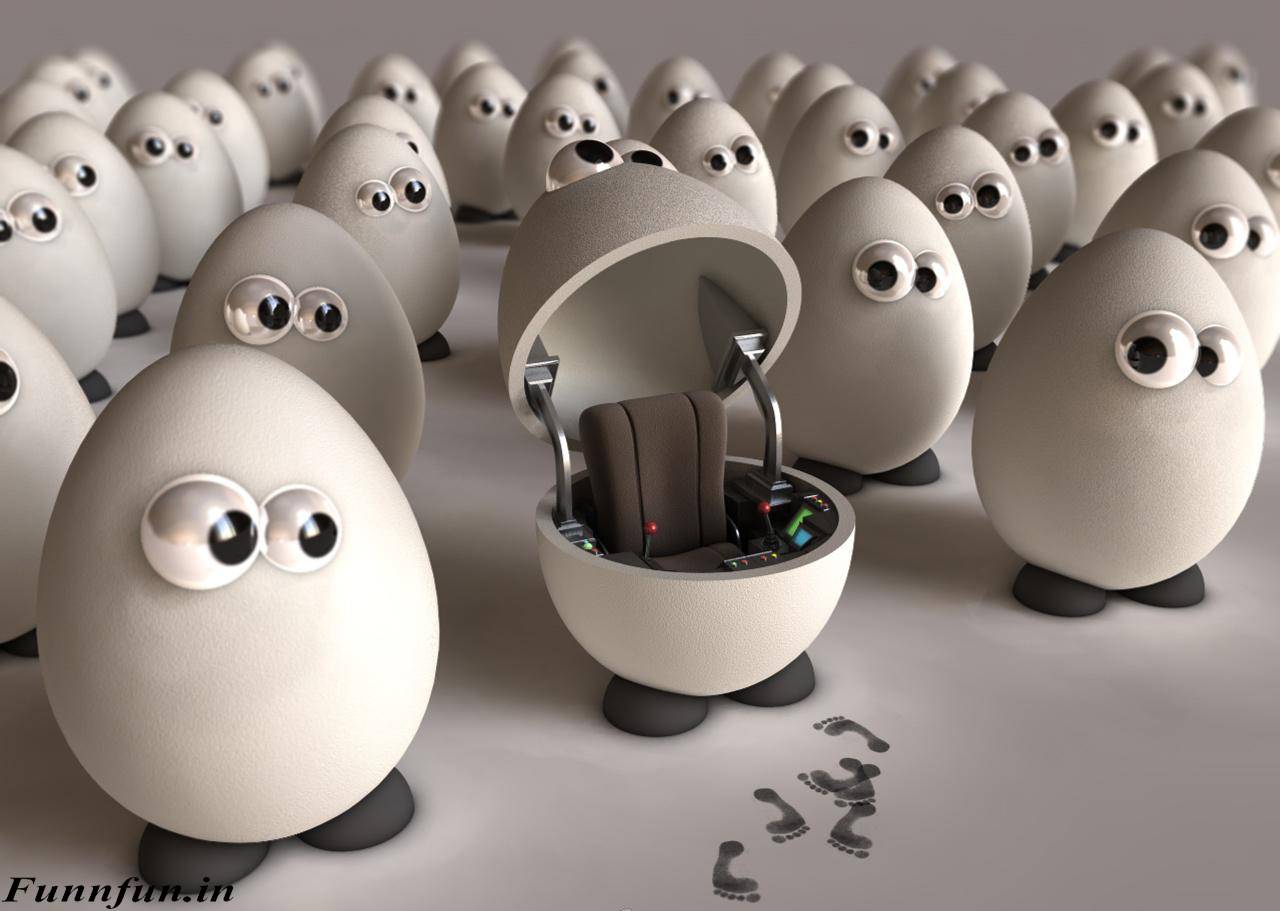 Comedy Wallpapers Hd - Robot Egg - HD Wallpaper 
