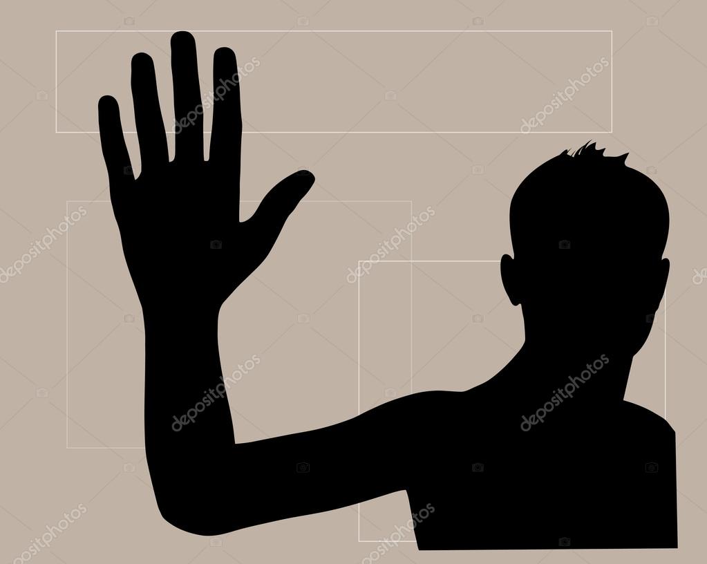 Drawing A Person Waving Goodbye - HD Wallpaper 