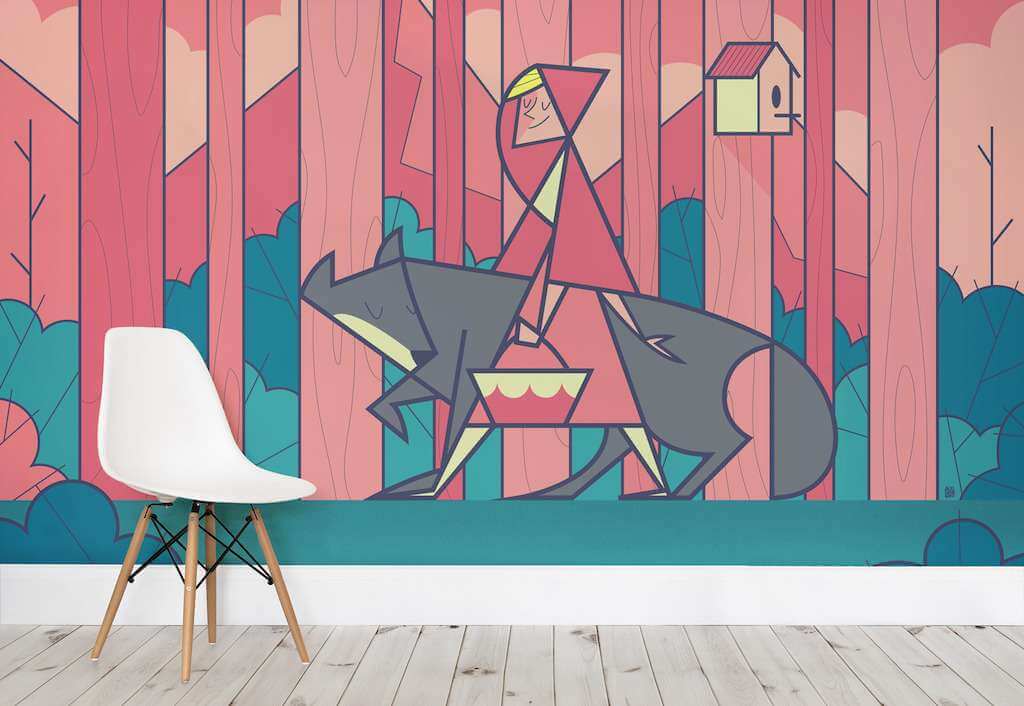 Red Riding Hood Fairy Tale Wallpaper - Little Red Riding Hood - HD Wallpaper 