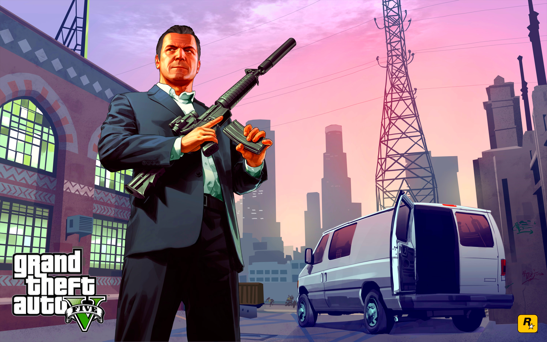 Michael - Gta V Michael Artwork - HD Wallpaper 