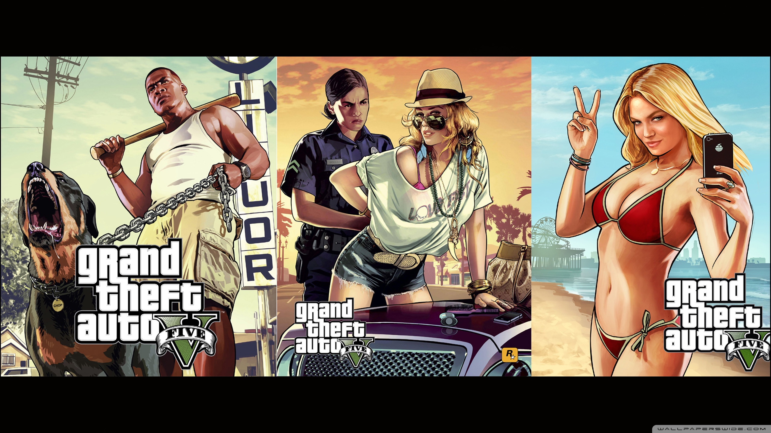 Gta V Artwork - HD Wallpaper 