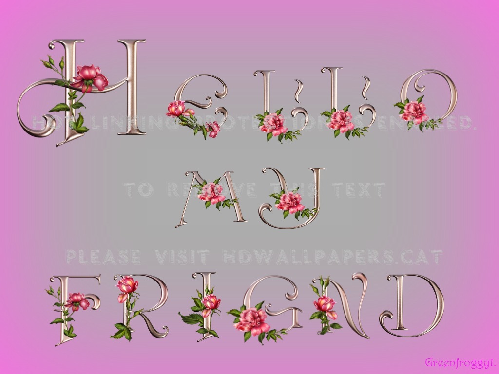 Hello My Friend Creation Abstract 3d And Cg - Rose - HD Wallpaper 
