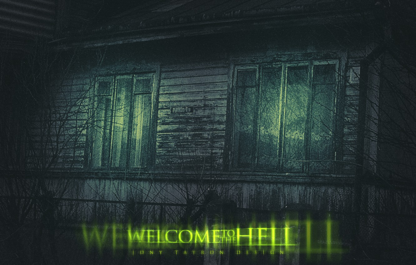 Photo Wallpaper Trees, Wallpaper, Windows, Dark, Light, - Darkness - HD Wallpaper 