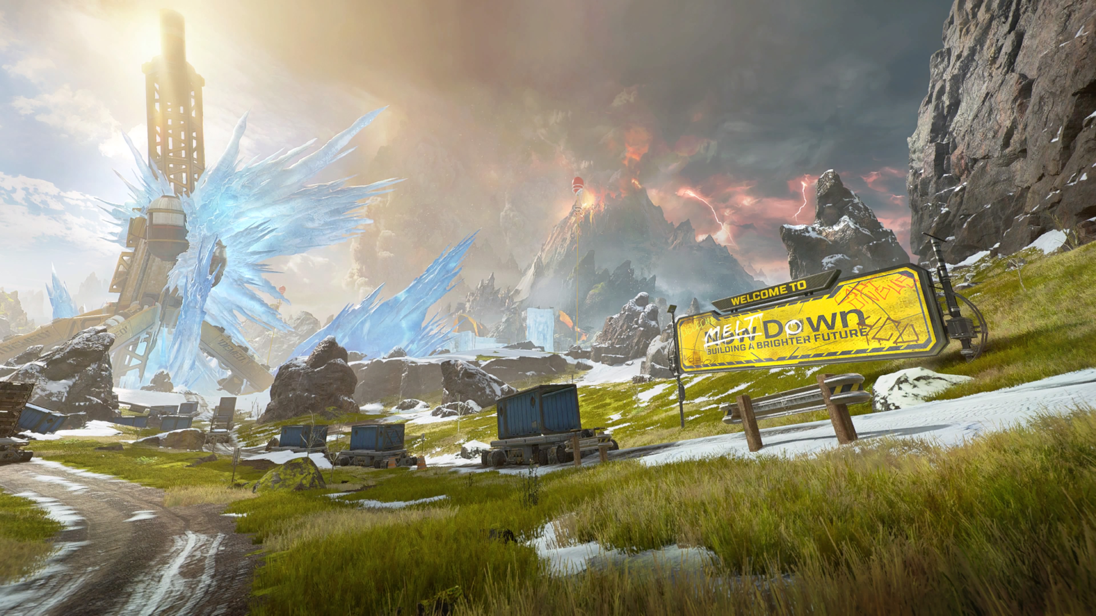 Apex Legends Season 3 World S Edge Meltdown Wallpaper Apex Legends Worlds Edge 3840x2160 Wallpaper Teahub Io