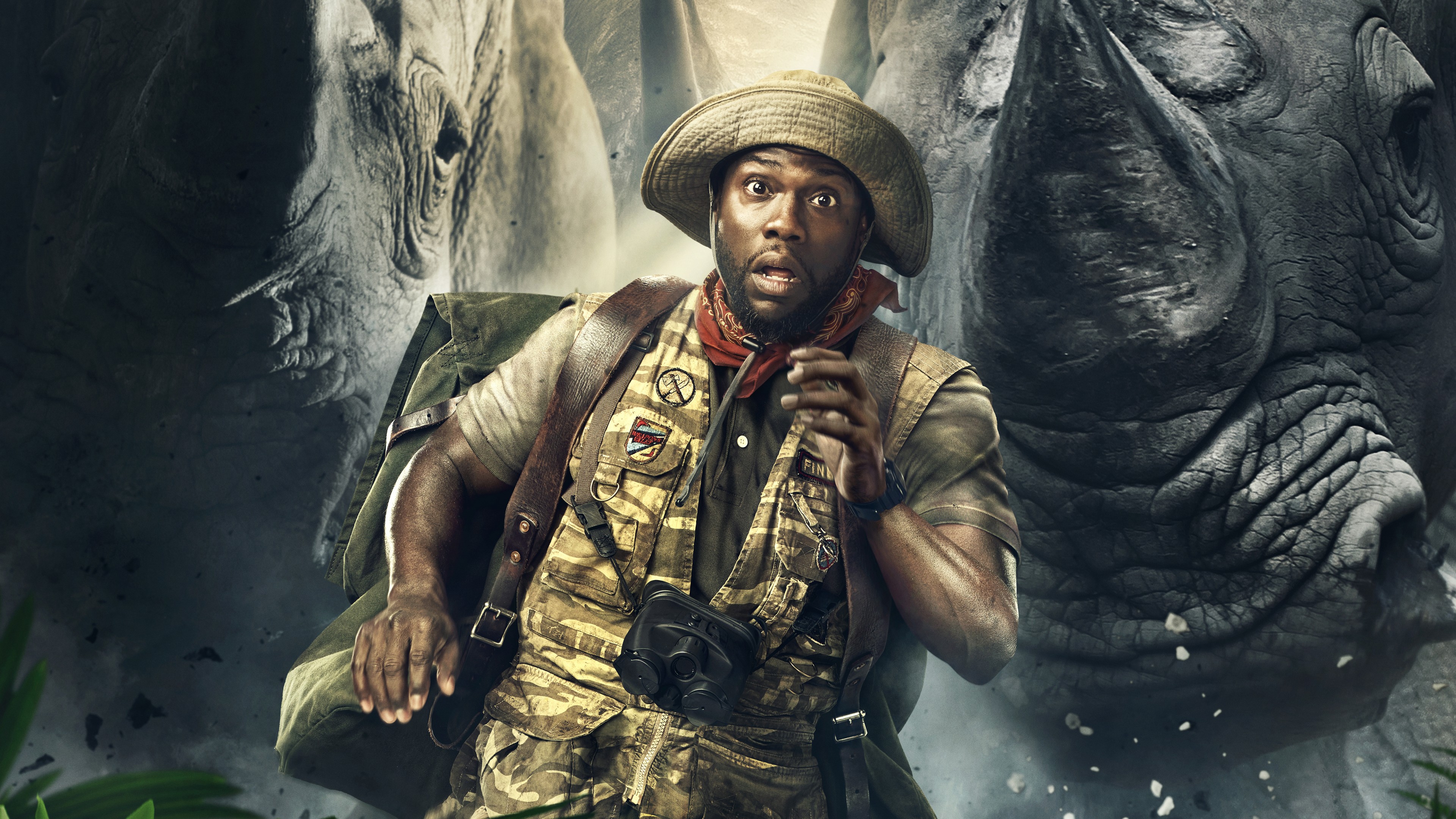 Kevin Hart Jumanji Welcome To The Jungle Hd Wallpaper-3840x2160 - Jumanji Poster Kevin Hart - HD Wallpaper 
