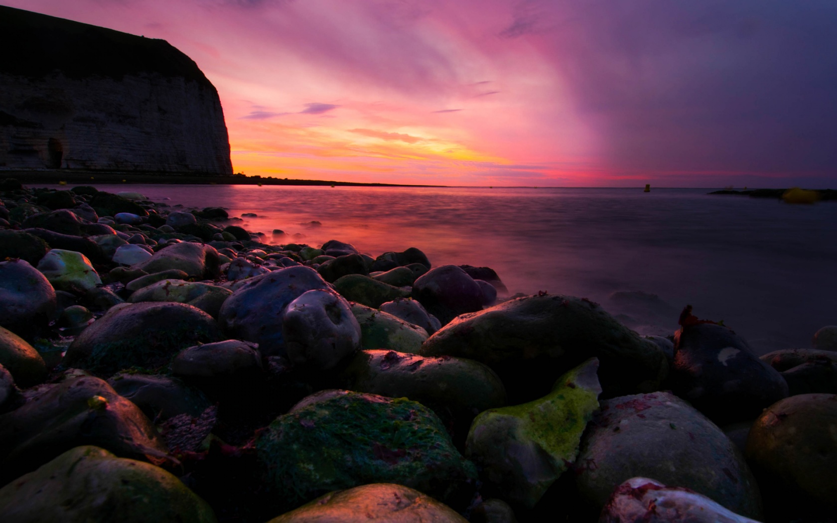 Don T Say Goodbye - Reprodukce Obrazu 33 X 95 / Rocky Beach At Sunset - HD Wallpaper 