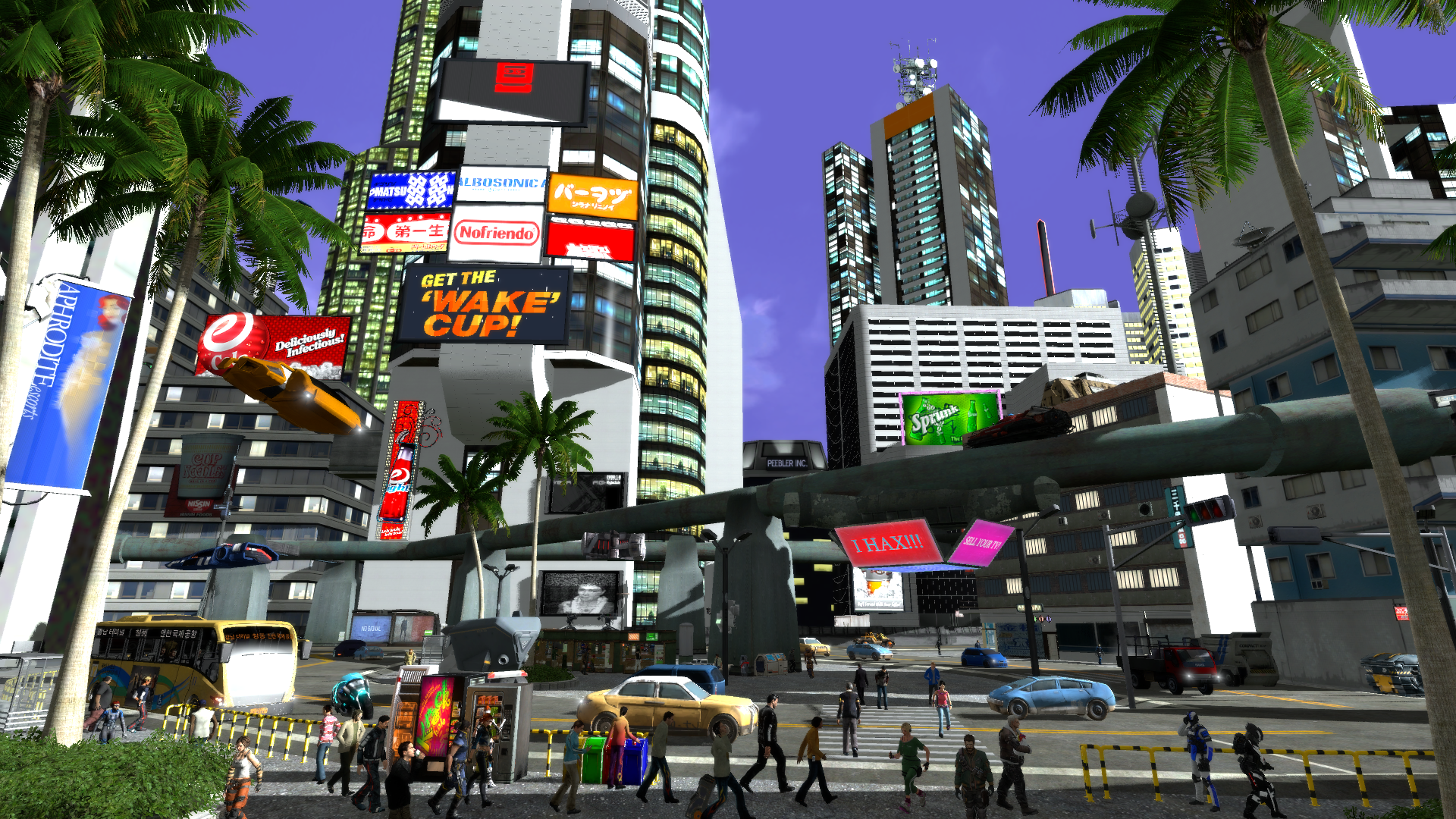 Gmod Scenebuild - Cyberpunk City - Commercial Building - HD Wallpaper 