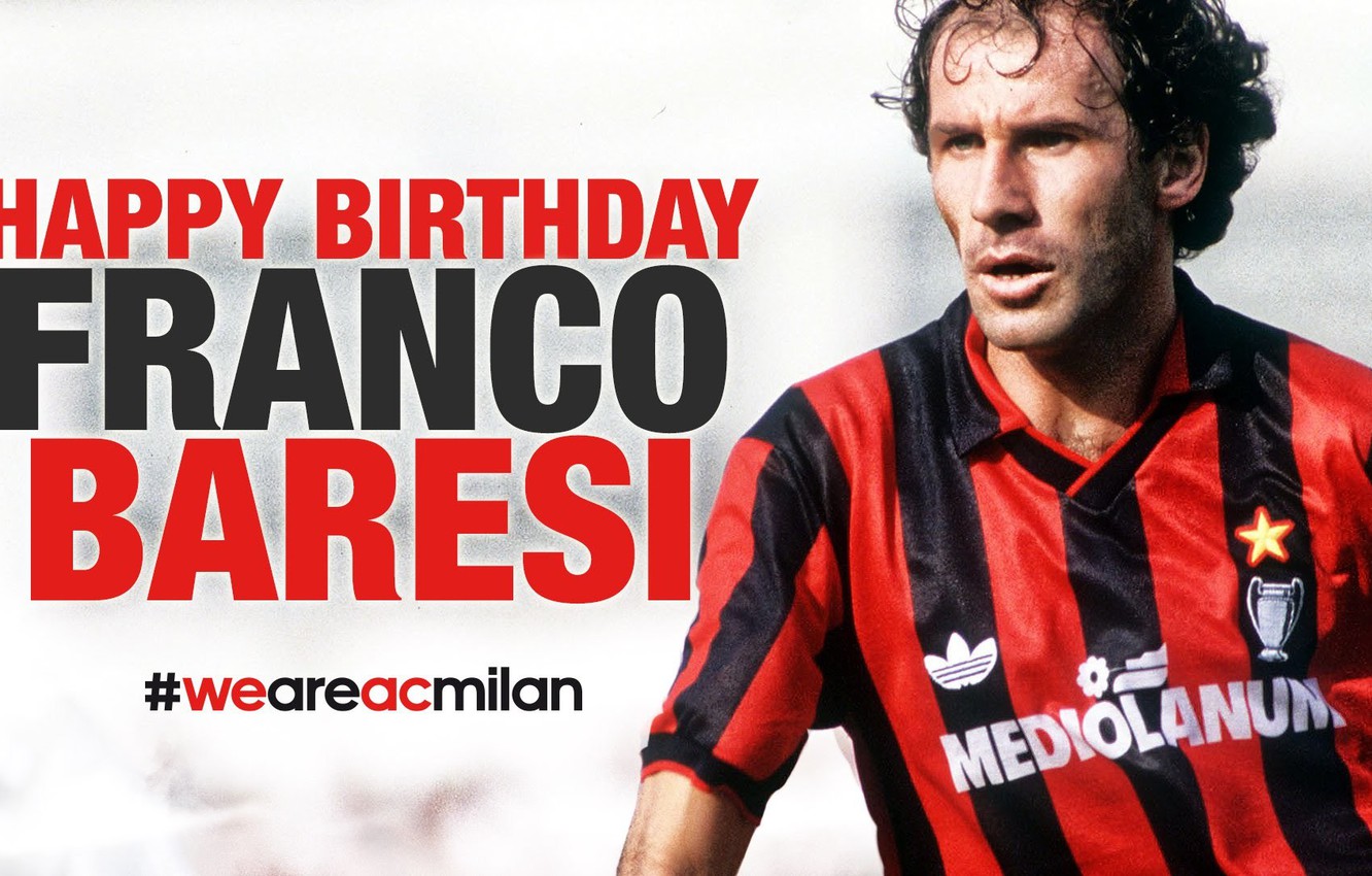 Photo Wallpaper Milan, Defender, Italian, Champions - Franco Baresi Wallpaper Hd - HD Wallpaper 