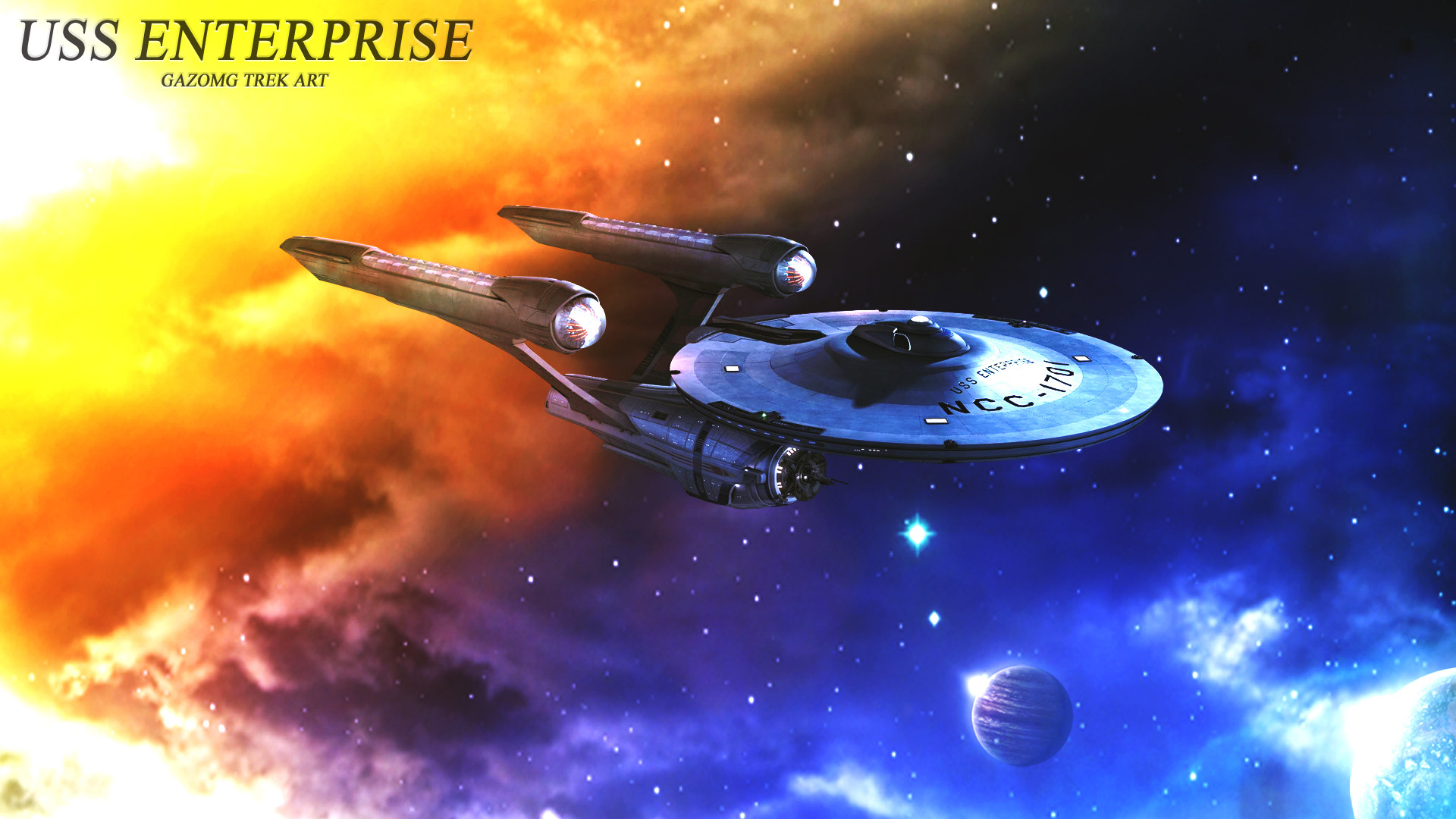 Uss Enterprise Alternate Star Trek Wallpaper By Gazomg - Uss Enterprise Star Trek Ship - HD Wallpaper 