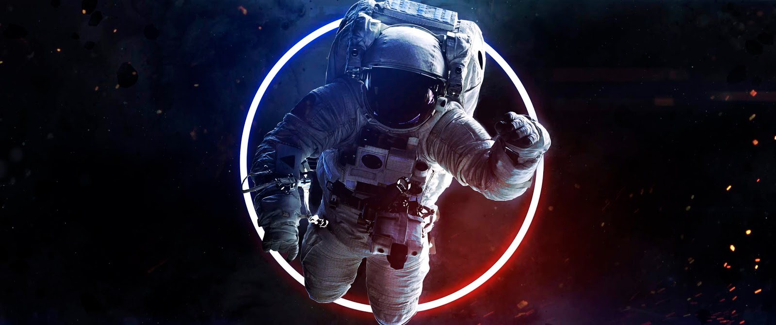 Astronaut Neon - Astronaut Wallpaper Hd - HD Wallpaper 