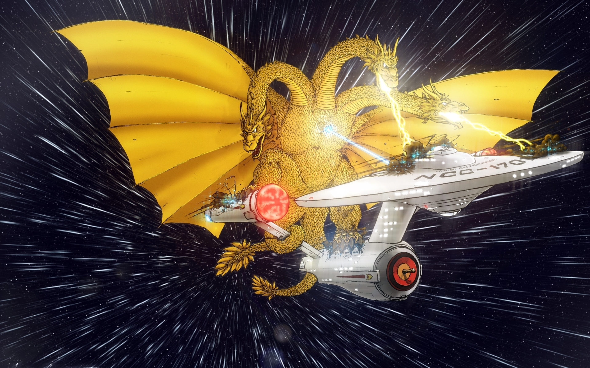 King Ghidorah Star Wars - HD Wallpaper 