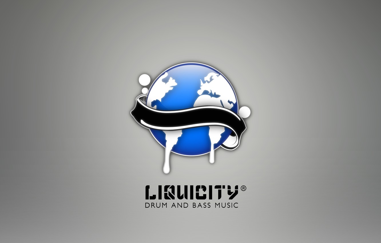 Photo Wallpaper Music, Planet, Earth, Logo, Liquid, - Liquid Funk - HD Wallpaper 