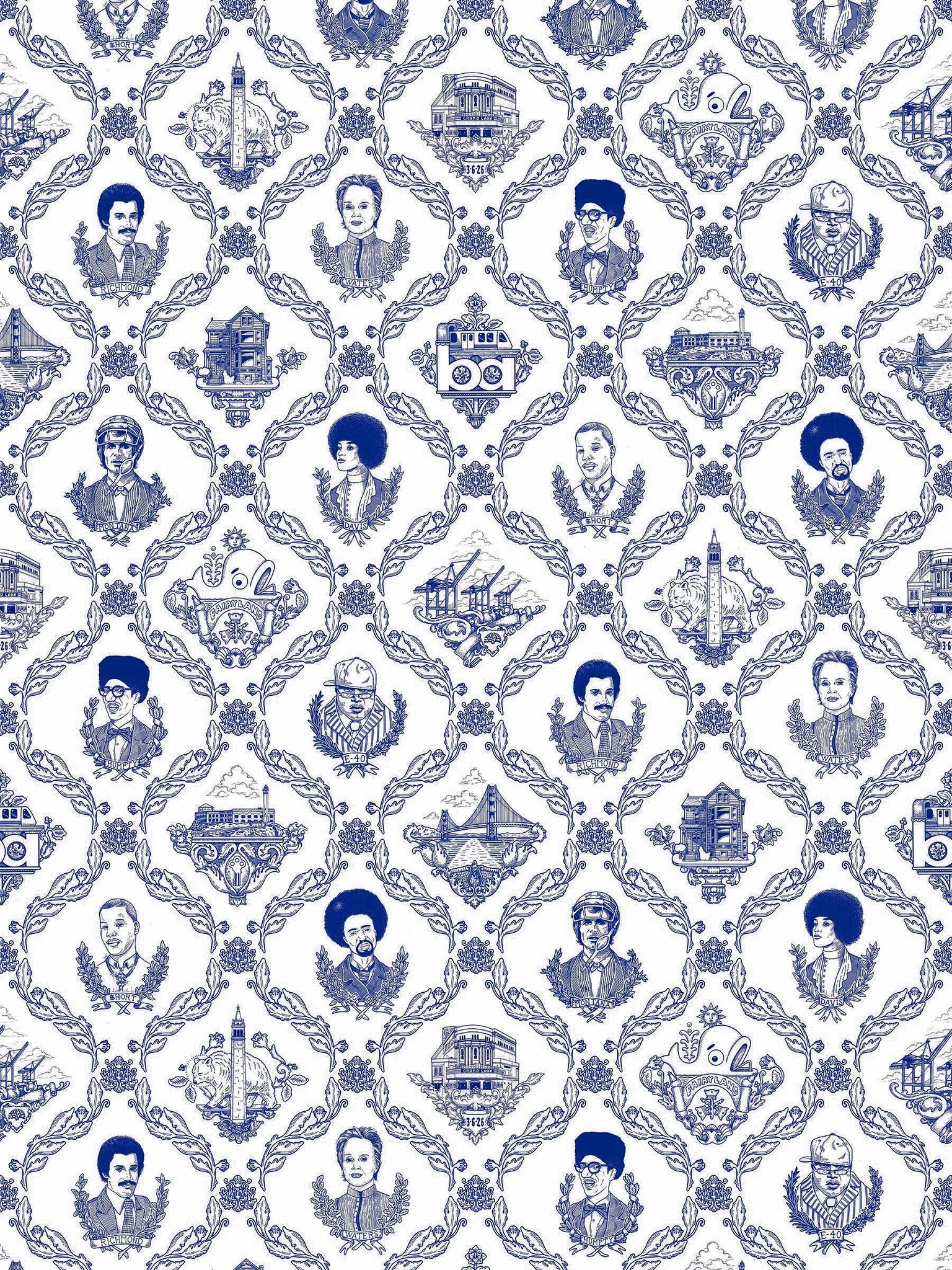 Flavor Paper Bay Area Toile - HD Wallpaper 