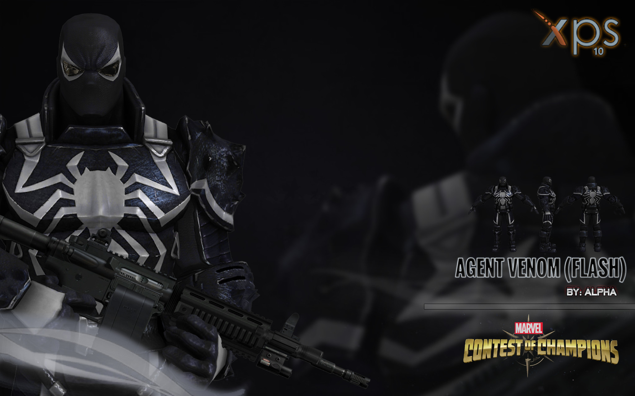 Marvel Agent Venom 3d Model - HD Wallpaper 