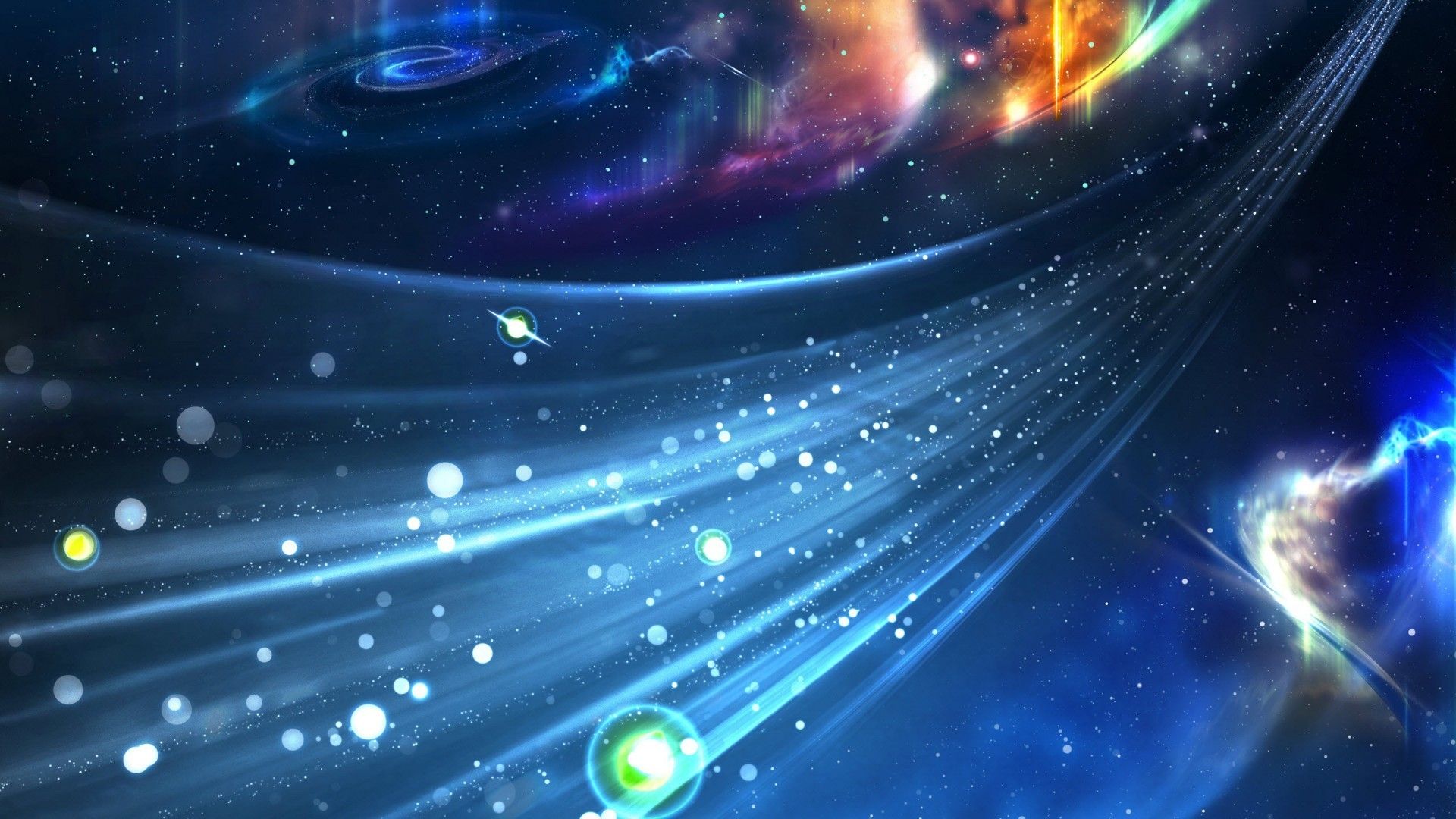 Space Fantasy Background - HD Wallpaper 