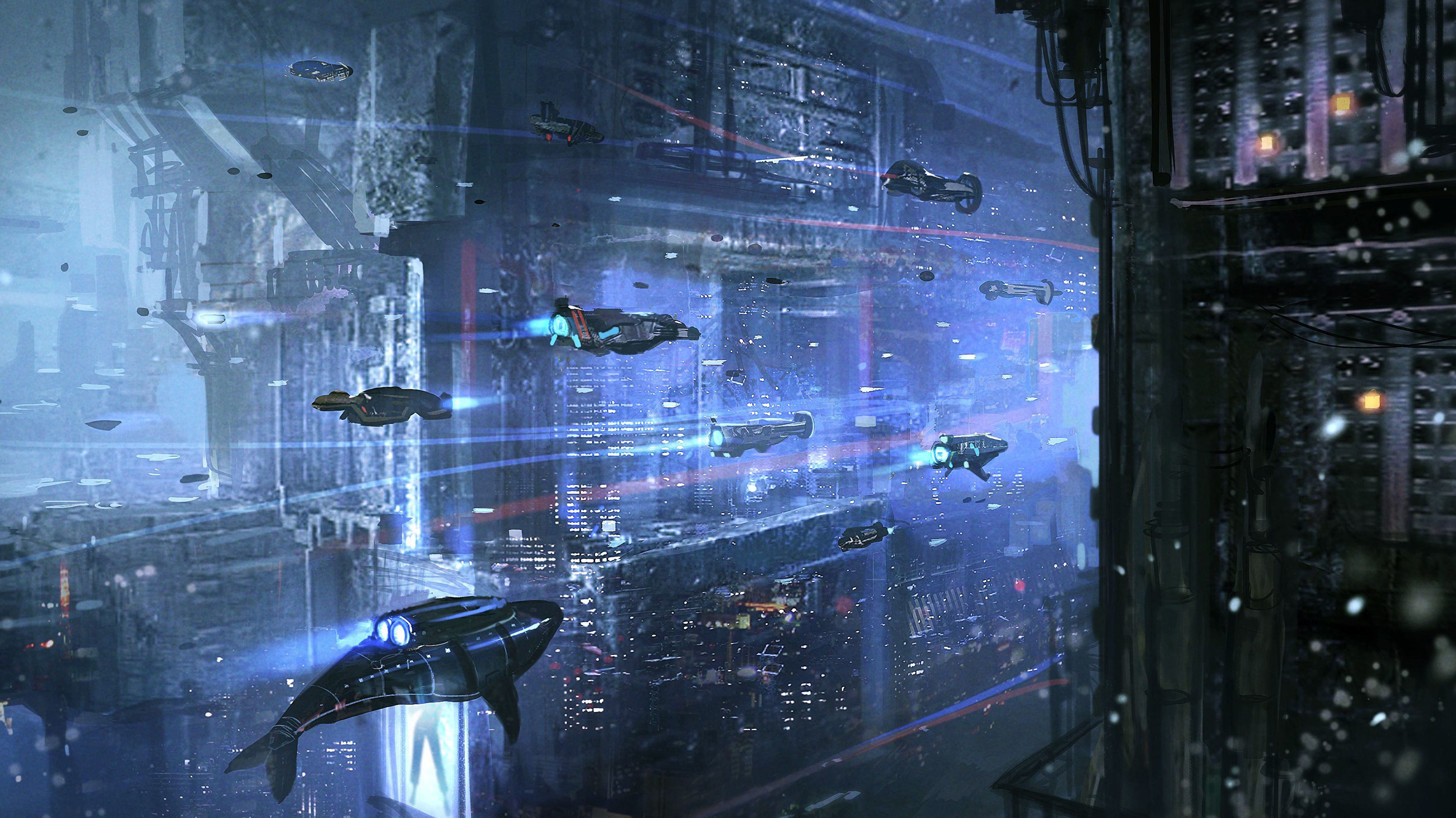 Sci Fi Underwater City - HD Wallpaper 