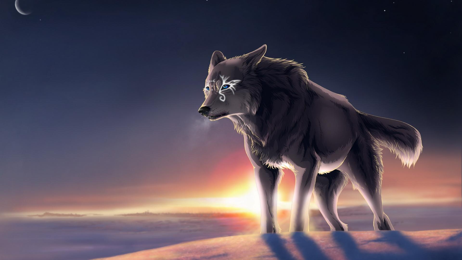 Wolf Howling Wallpaper Desktop Desktop Hd Howling Wolf - Howling Wolf - HD Wallpaper 