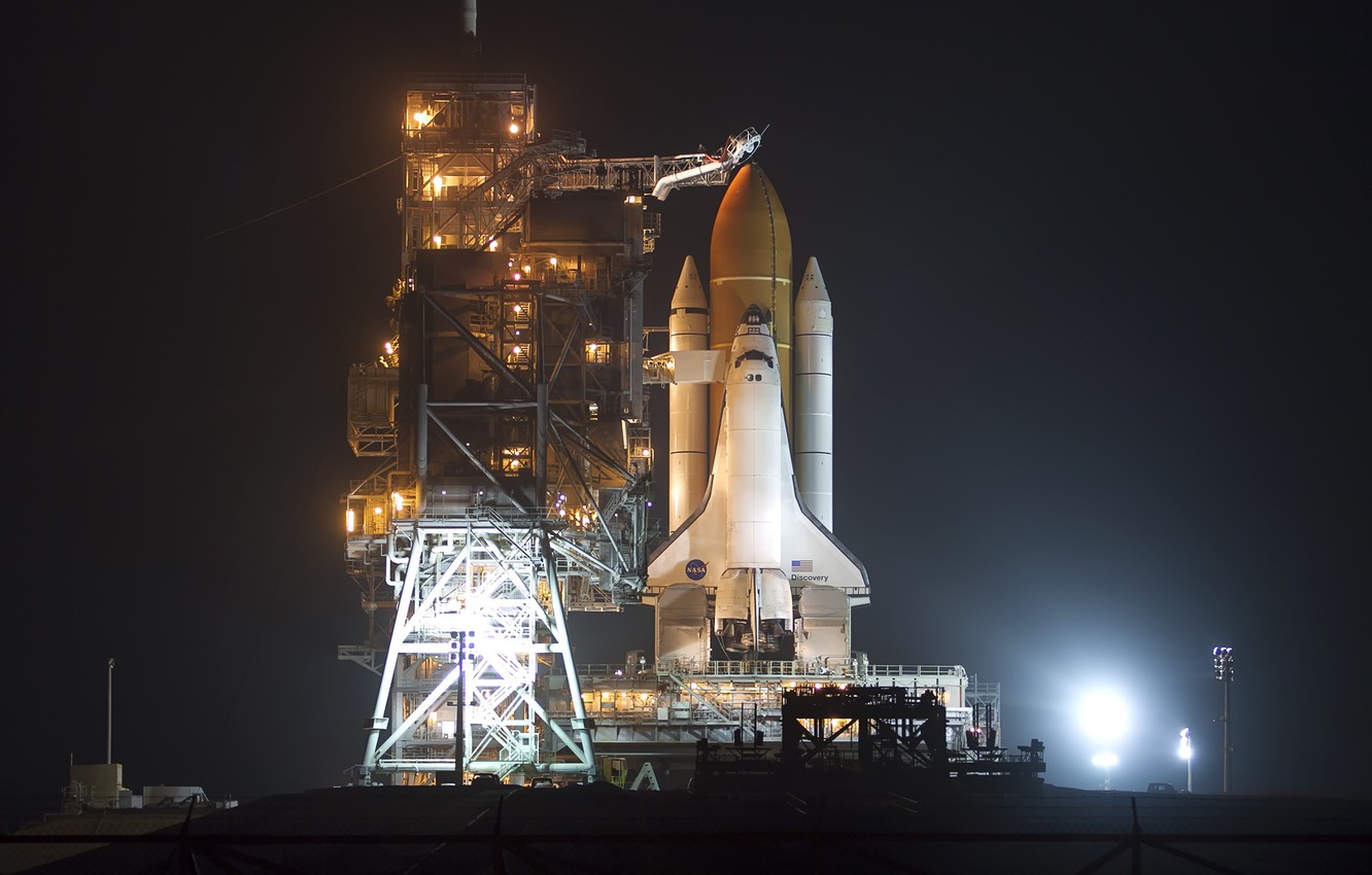 Photo Wallpaper Night, Nasa, Discovery, Training, Space - Discovery - HD Wallpaper 