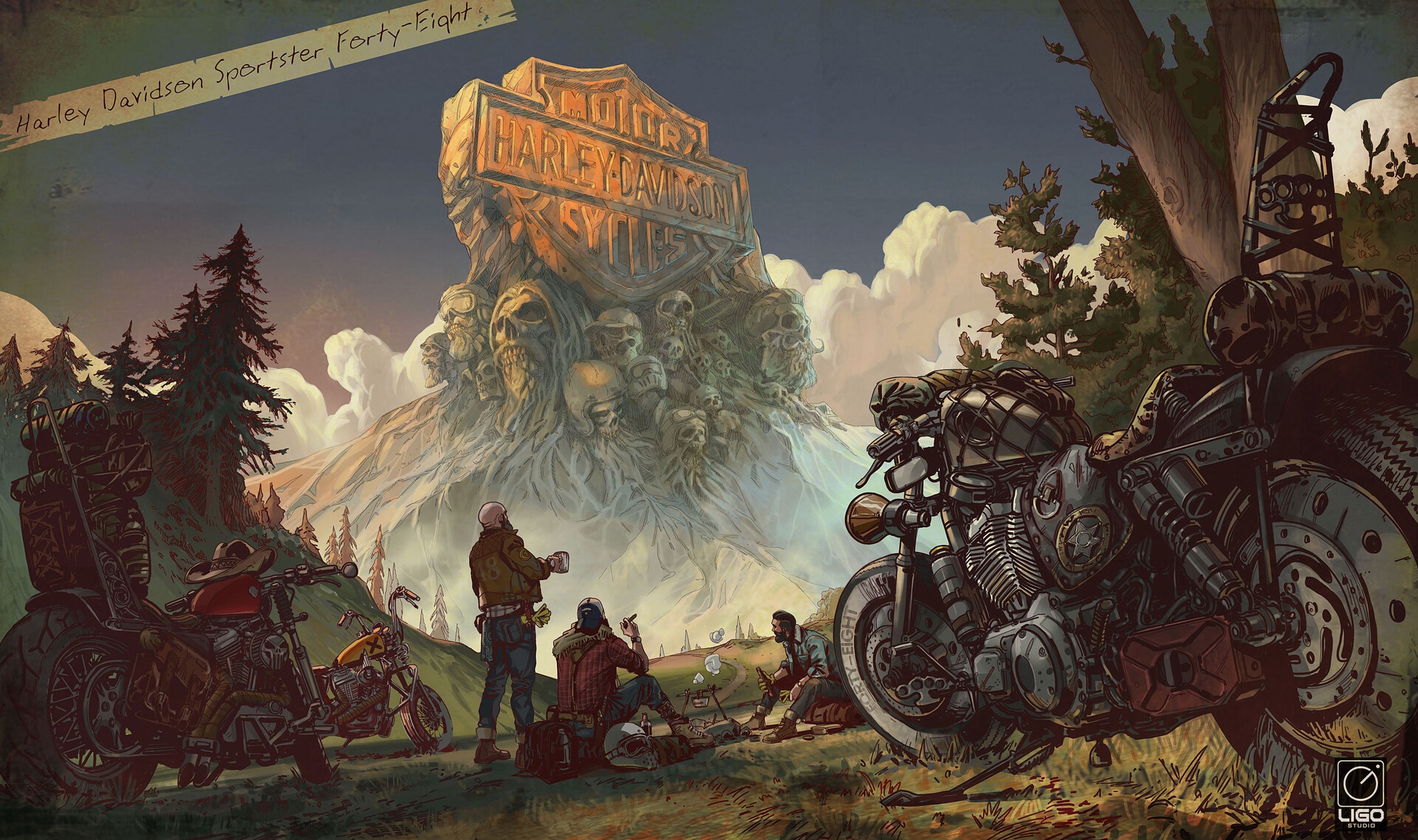 Harley-davidson - HD Wallpaper 